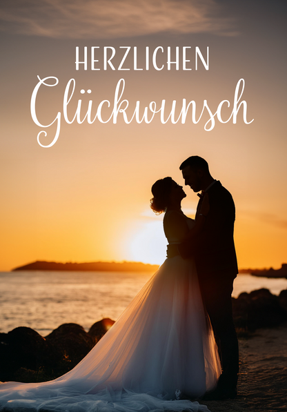 Wunschgutschein Herzlichen Glückwunsch - Sonnenuntergang – Geschenkgutschein Ansicht 6