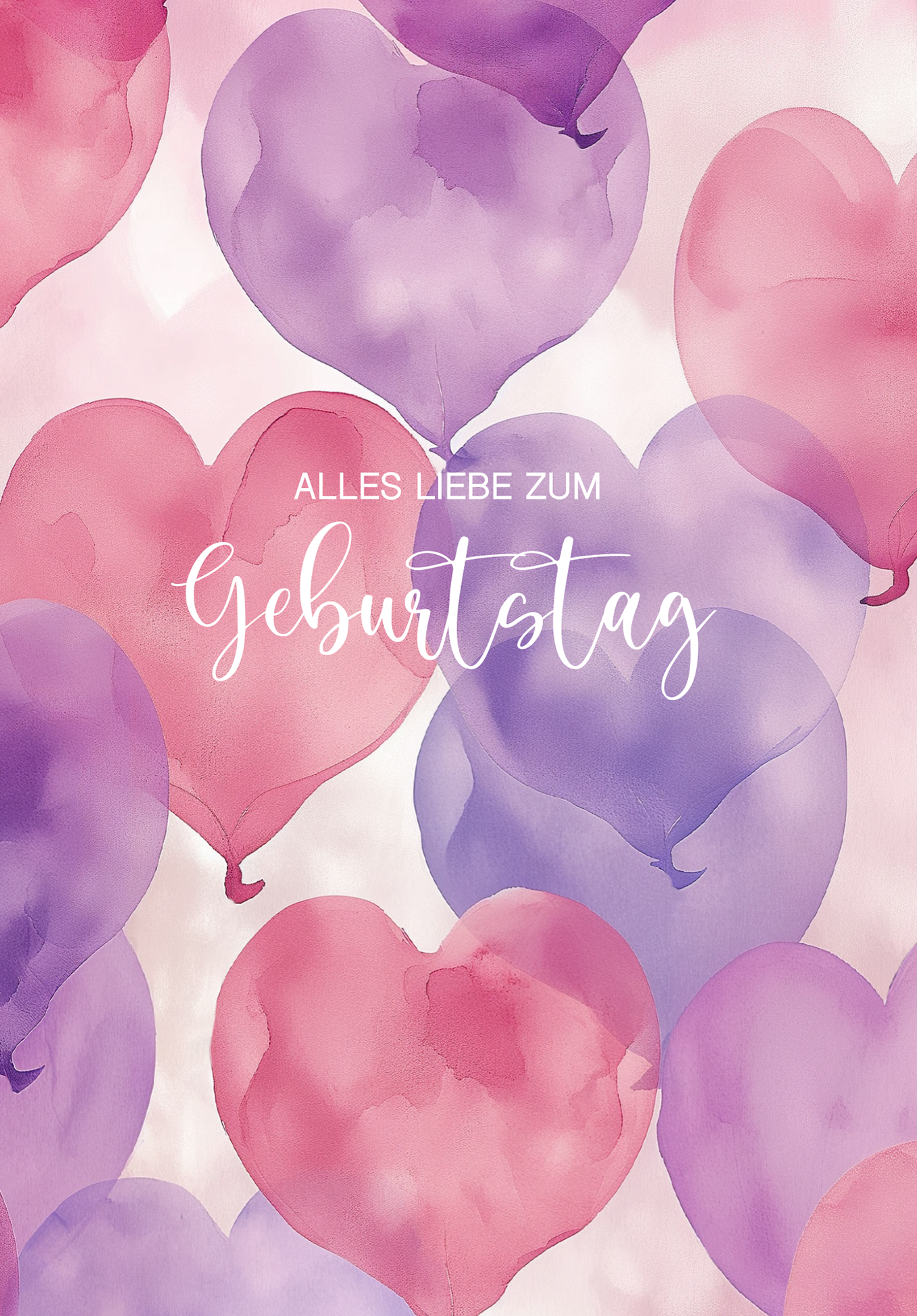Wunschgutschein Alles Liebe zum Geburtstag - Herzen Pink – Geschenkgutschein Ansicht 2
