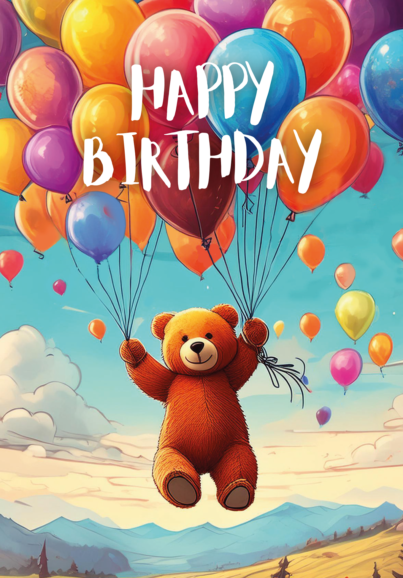 Wunschgutschein Happy Birthday - Bär – Geschenkgutschein Ansicht 2