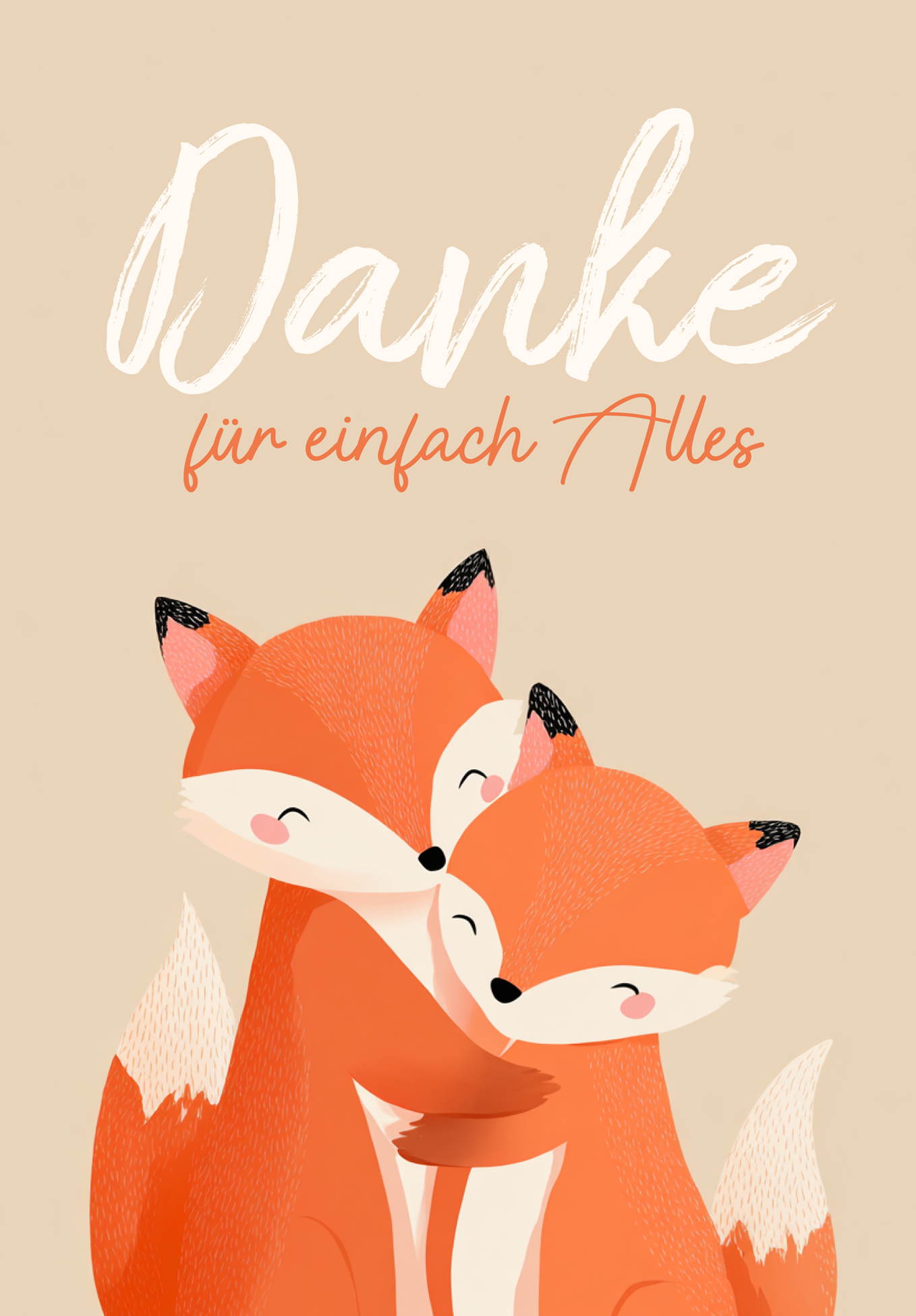 Wunschgutschein Danke für Alles - Füchse PDF – Geschenkgutschein Ansicht 2