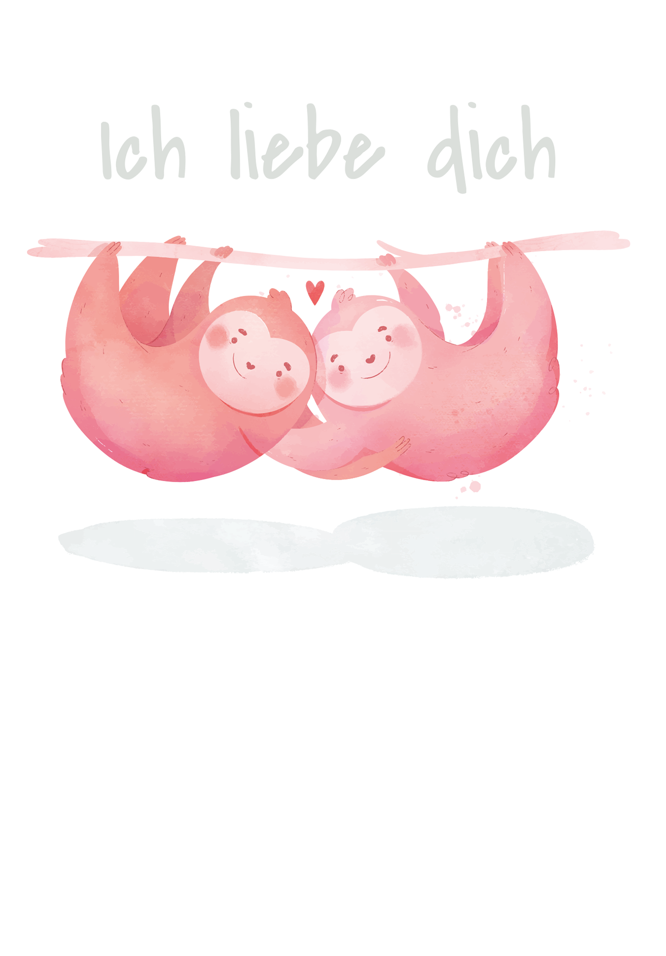 Wunschgutschein Ich liebe dich - Faultiere PDF – Geschenkgutschein Ansicht 2