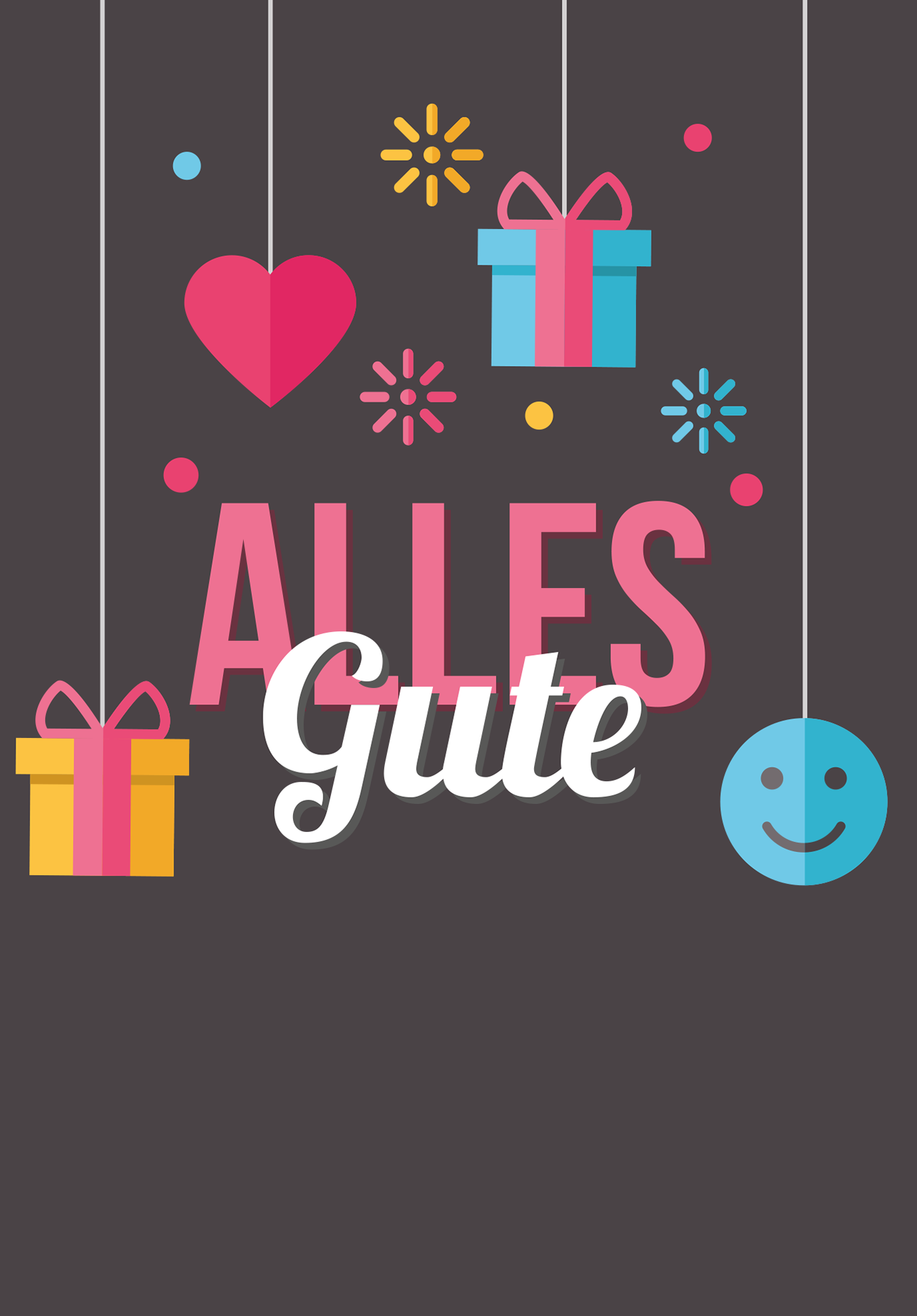 Wunschgutschein Alles Gute - Smiley – Geschenkgutschein Ansicht 2