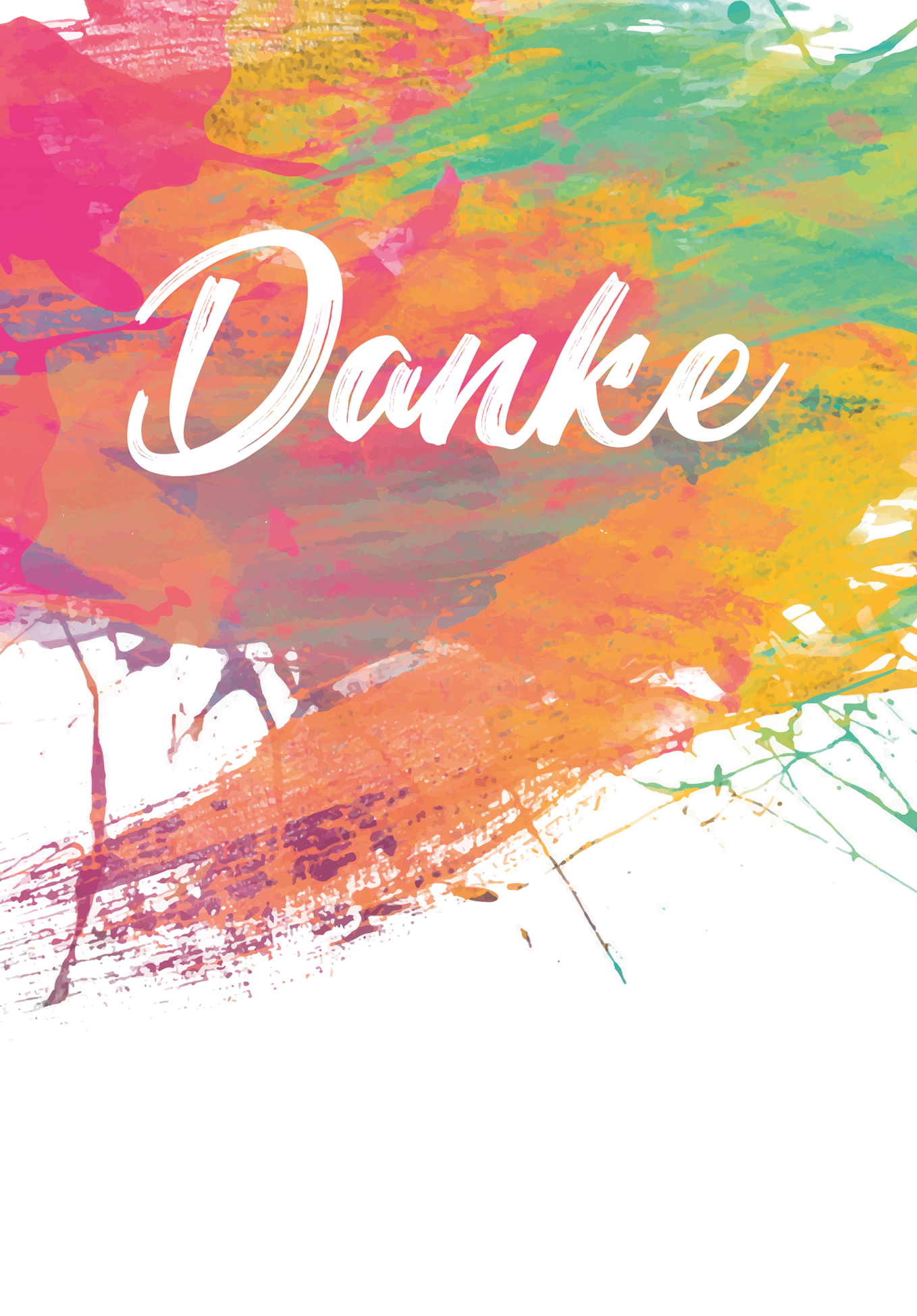 Wunschgutschein Danke - Bunt – Geschenkgutschein Ansicht 2