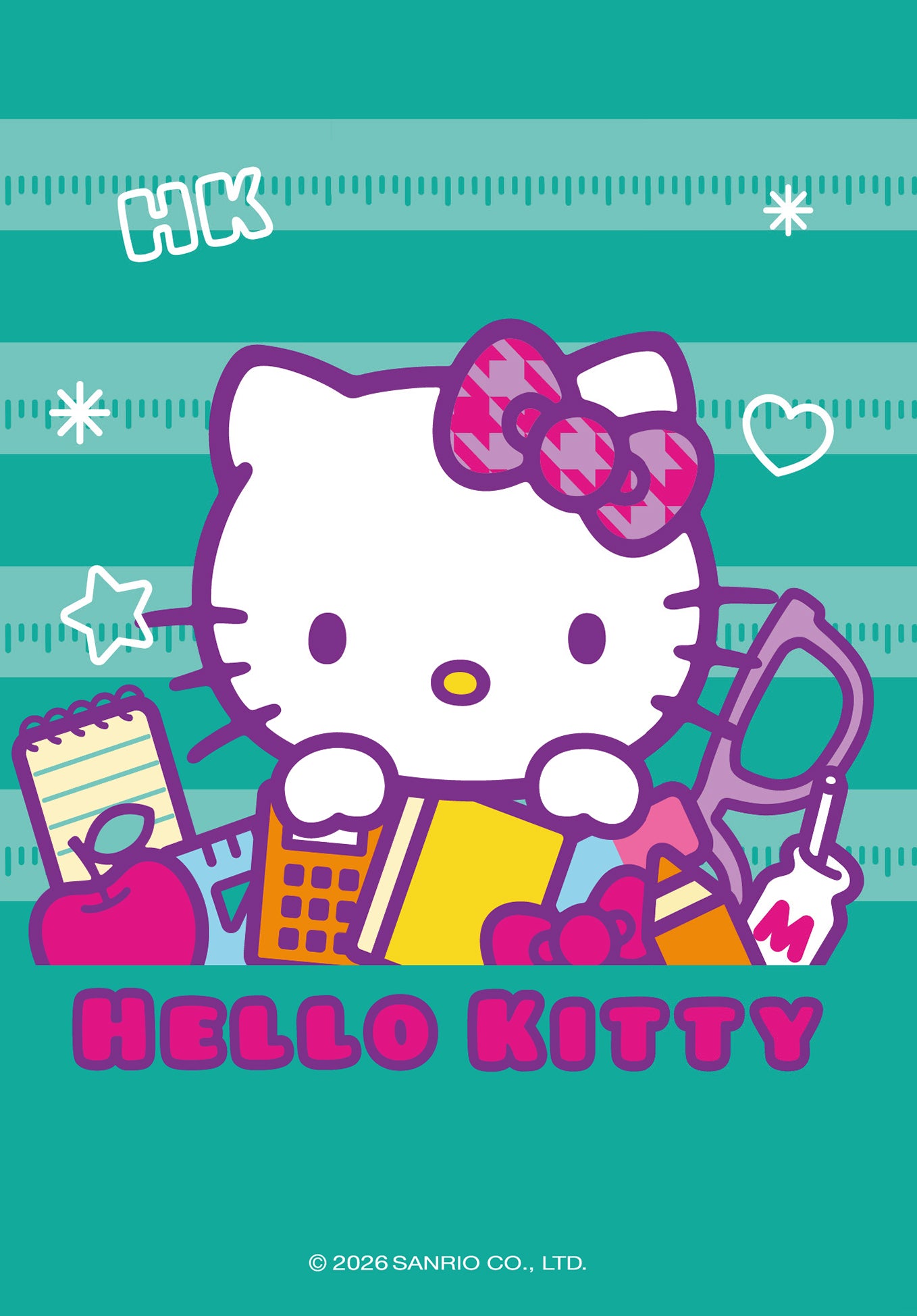 Wunschgutschein Hello Kitty - Schulsachen Grün PDF – Geschenkgutschein Ansicht 2
