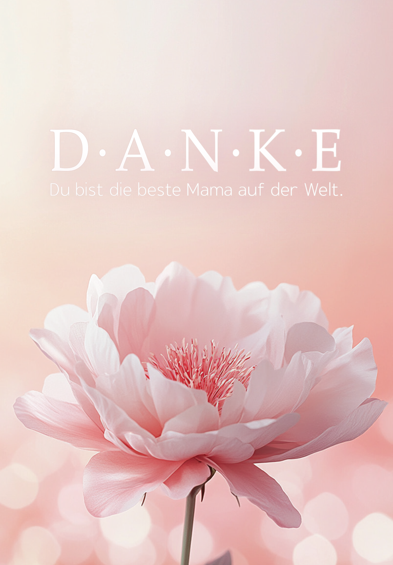 Wunschgutschein Danke Mama - Blume Rosa – Geschenkgutschein Ansicht 2