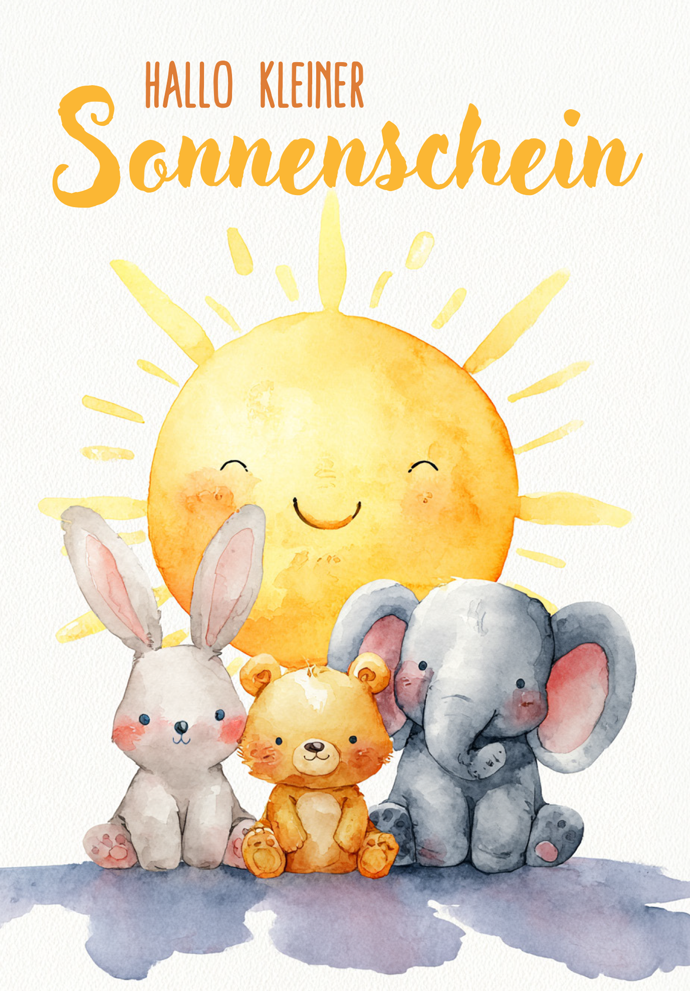 Wunschgutschein Hallo Sonnenschein - Sonne Tiere – Geschenkgutschein Ansicht 2