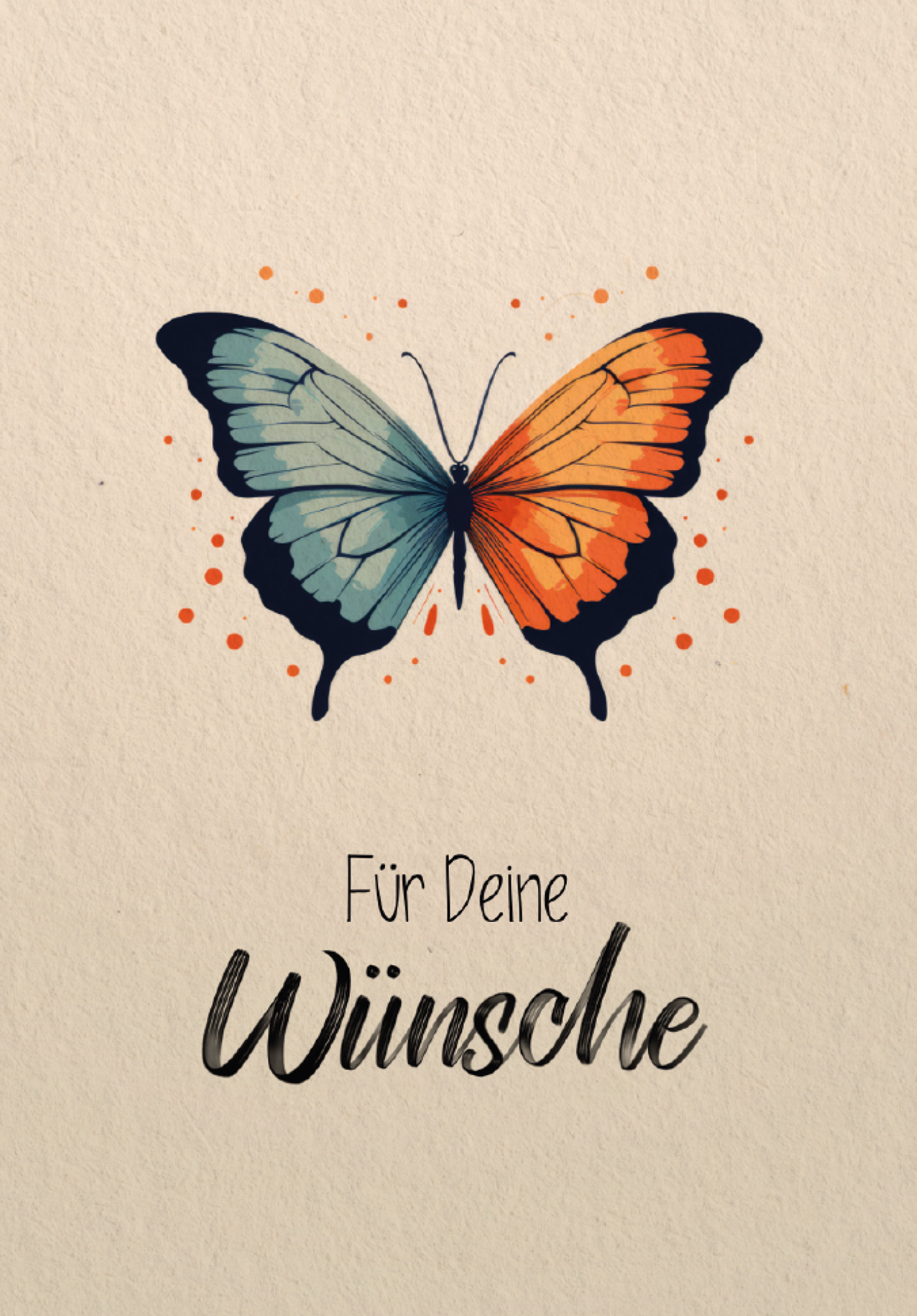 Wunschgutschein Für deine Wünsche - Schmetterling PDF – Geschenkgutschein Ansicht 2