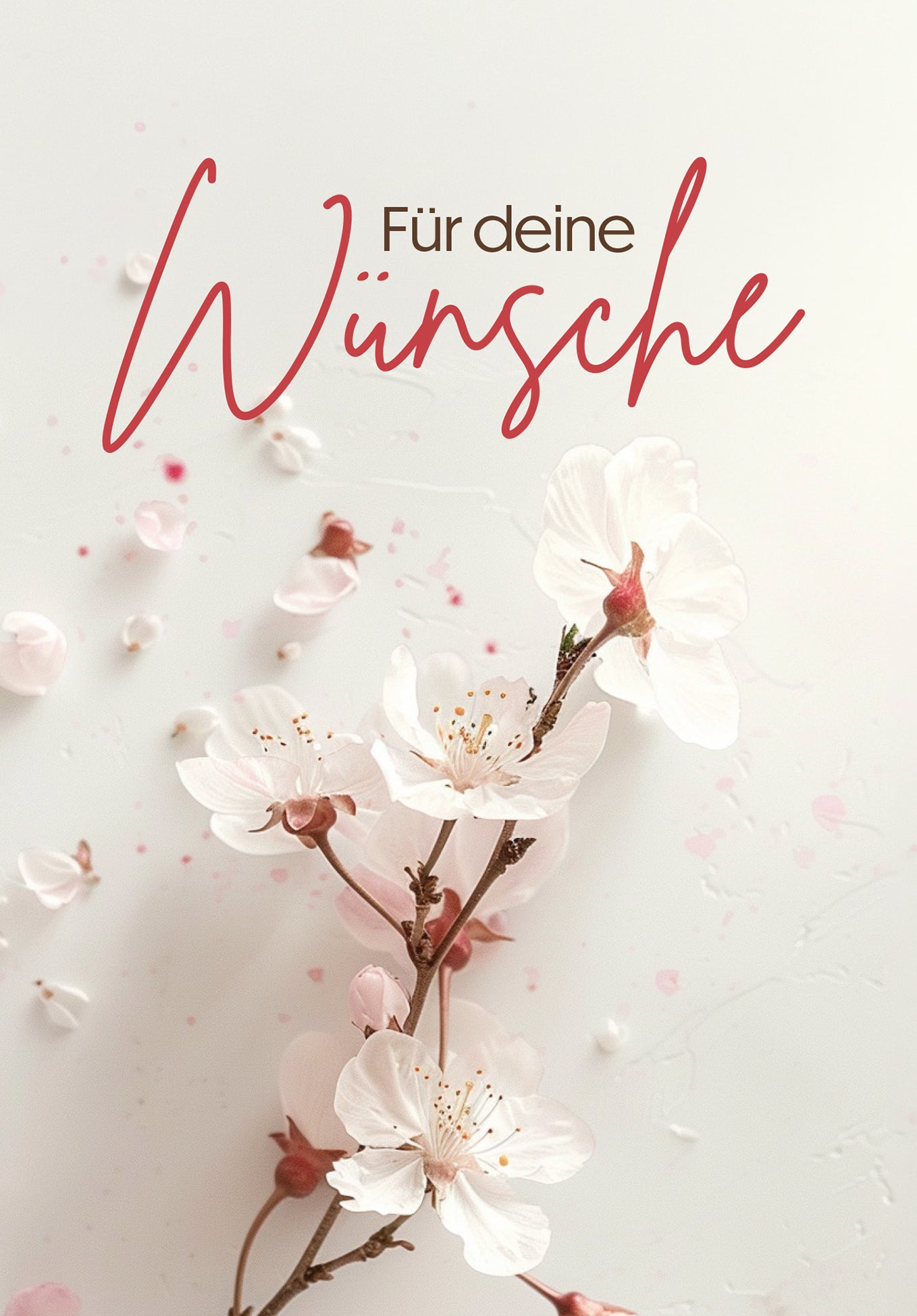 Wunschgutschein Für deine Wünsche - Kirschblüten – Geschenkgutschein Ansicht 2