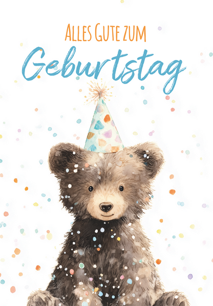 Wunschgutschein Alles Gute zum Geburtstag - Bär – Geschenkgutschein Ansicht 2