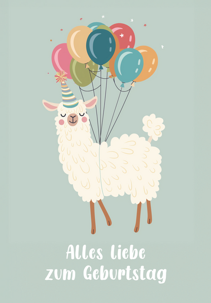 Wunschgutschein Alles Liebe - Lama PDF – Geschenkgutschein Ansicht 2