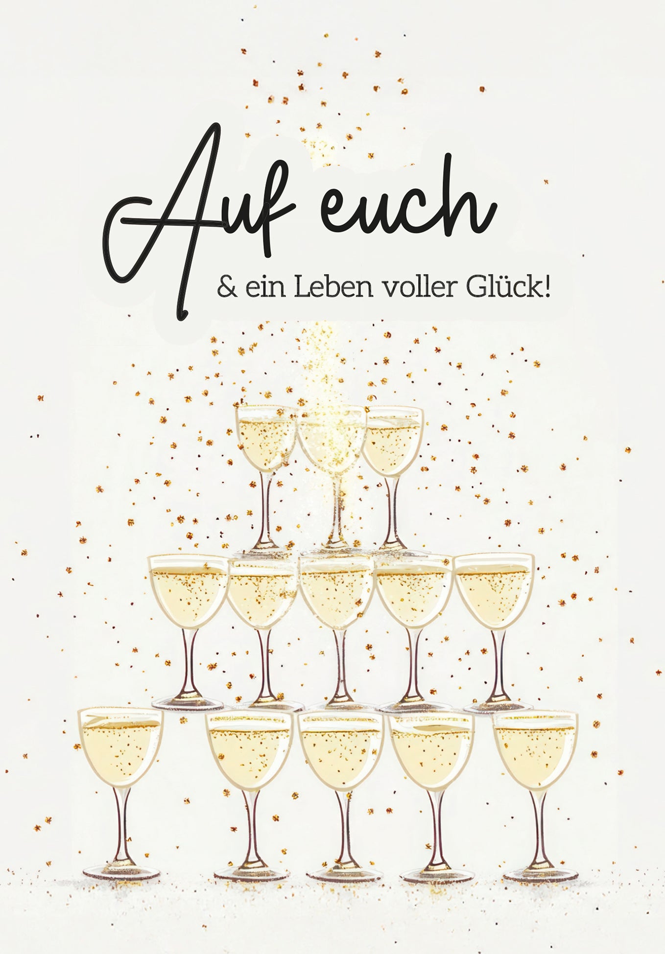 Wunschgutschein Auf euch - Champagner Pyramide PDF – Geschenkgutschein Ansicht 2