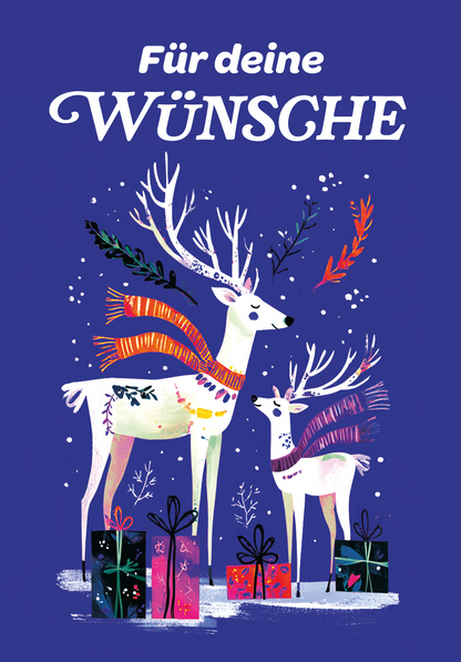 Wunschgutschein Für deine Wünsche - Rentier Pakete – Geschenkgutschein Ansicht 2