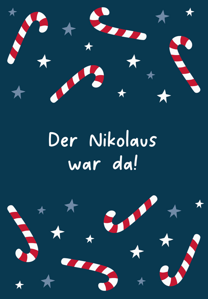 Wunschgutschein Nikolaus war da - Zuckerstangen – Geschenkgutschein Ansicht 2