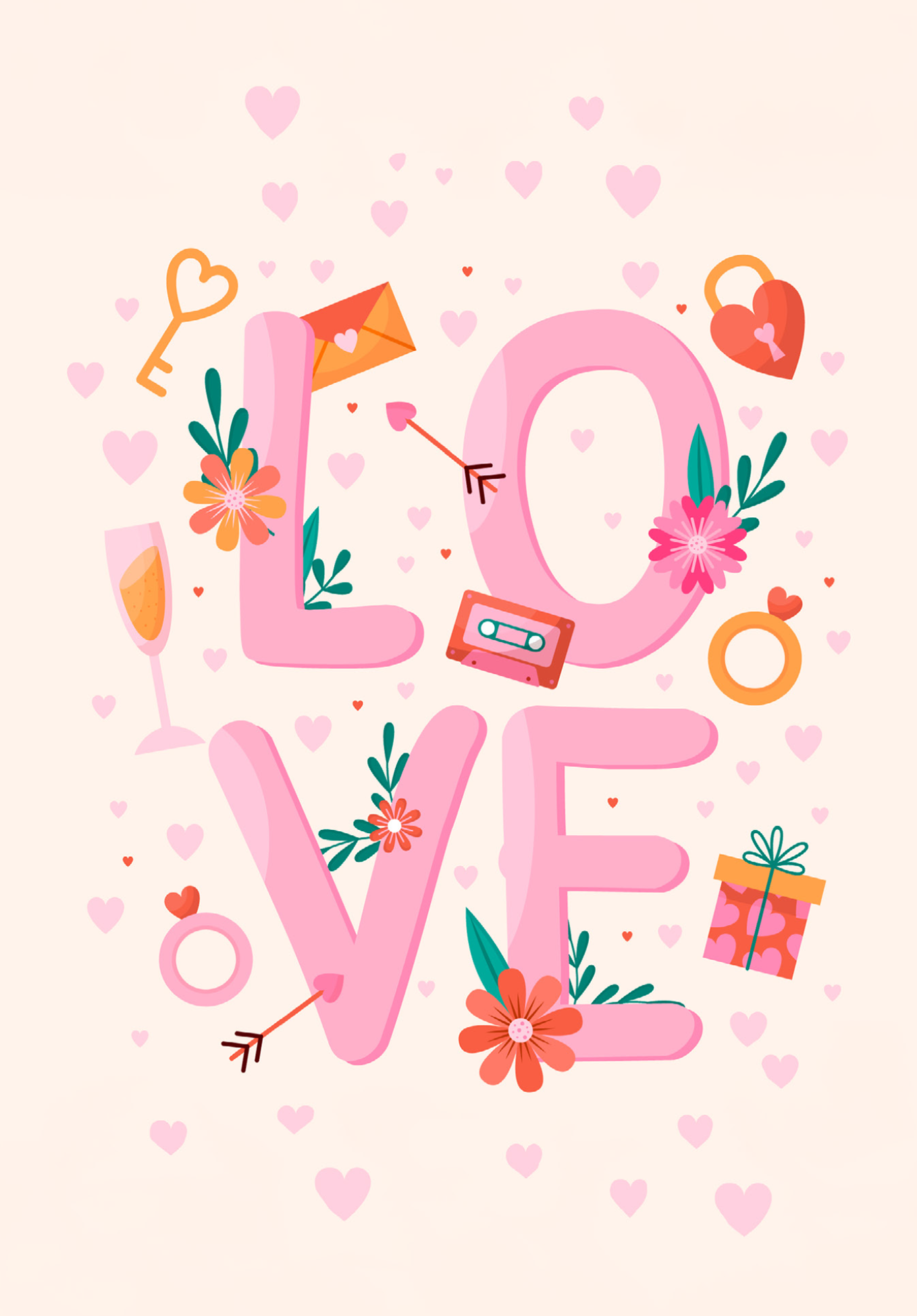 Wunschgutschein Love Rosa – Geschenkgutschein Ansicht 2