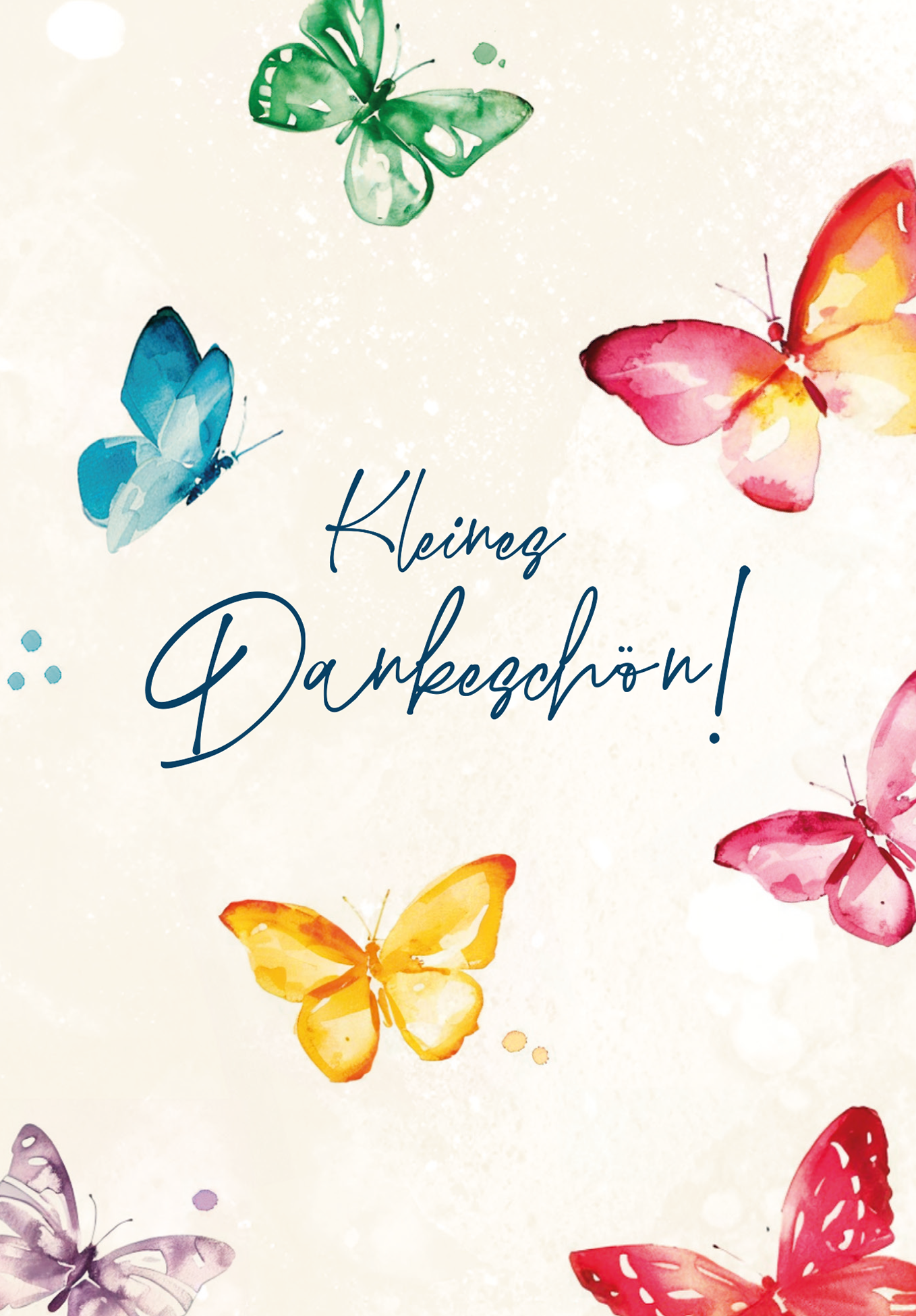 Wunschgutschein Kleines Dankeschön - Schmetterlinge – Geschenkgutschein Ansicht 2