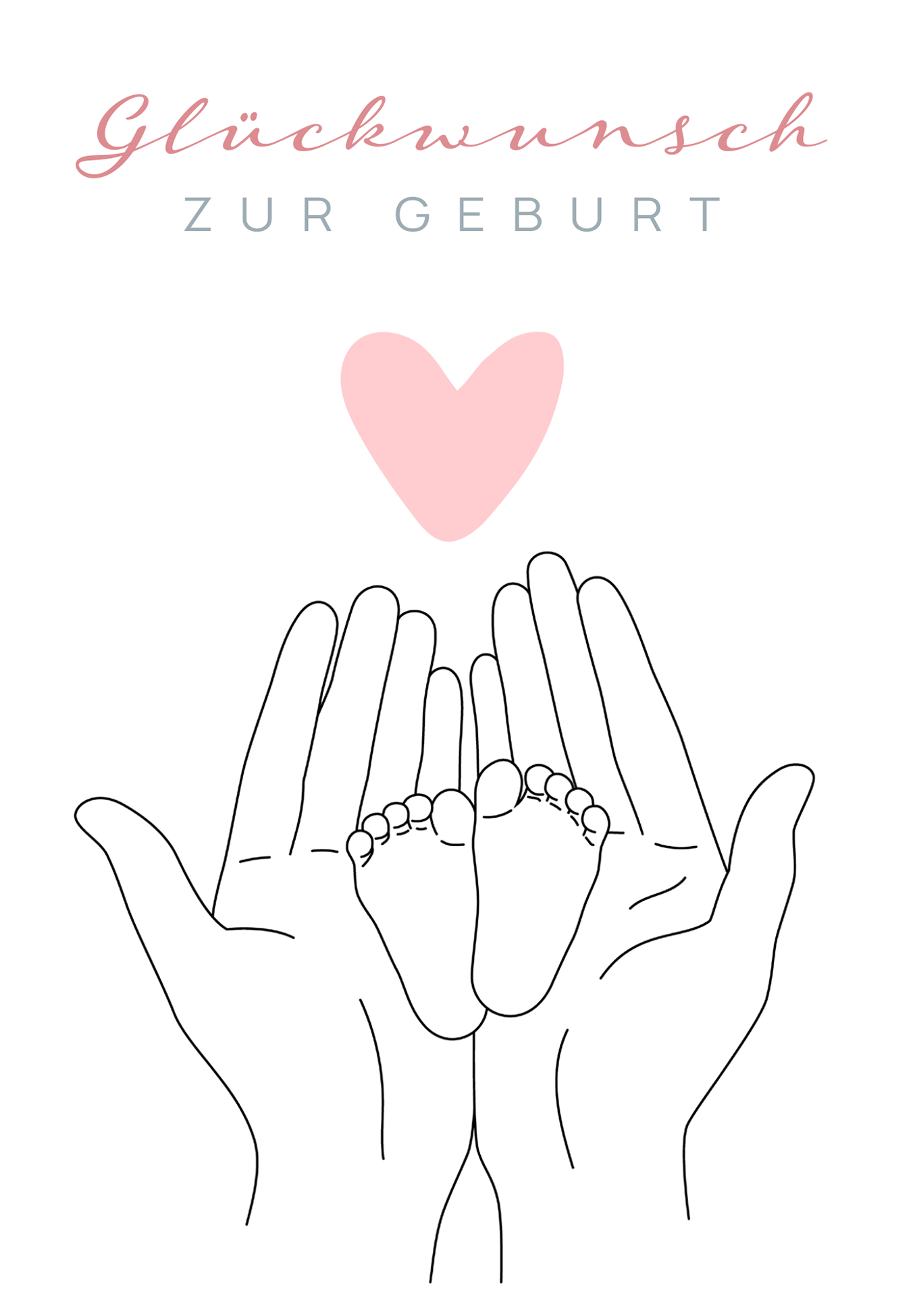 Wunschgutschein Glückwunsch zur Geburt - Babyfüße PDF – Geschenkgutschein Ansicht 2