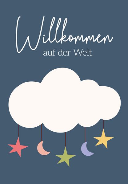 Wunschgutschein Willkommen auf der Welt - Wolke – Geschenkgutschein Ansicht 2