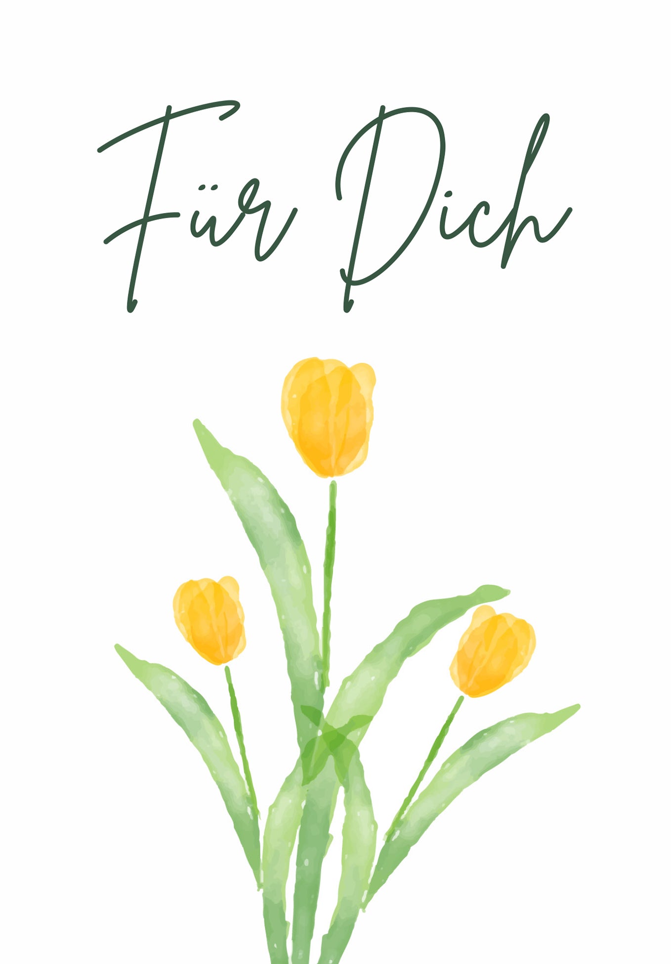 Wunschgutschein Für Dich - Tulpen – Geschenkgutschein Ansicht 2