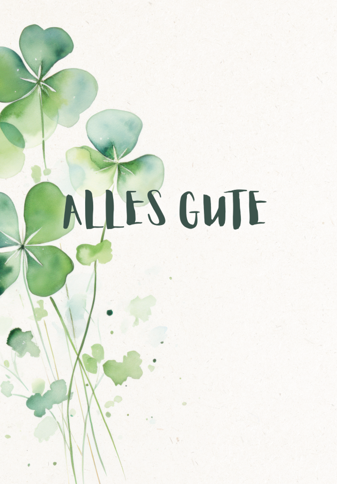 Wunschgutschein Alles Gute - Kleeblatt – Geschenkgutschein Ansicht 2