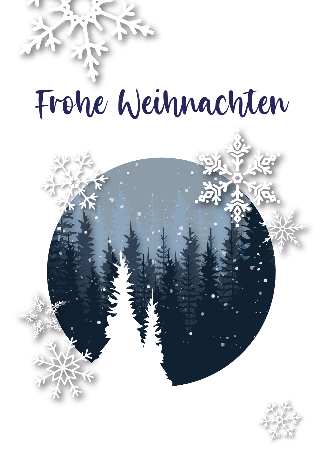 Wunschgutschein Frohe Weihnachten - Schneekugel PDF – Geschenkgutschein Ansicht 2
