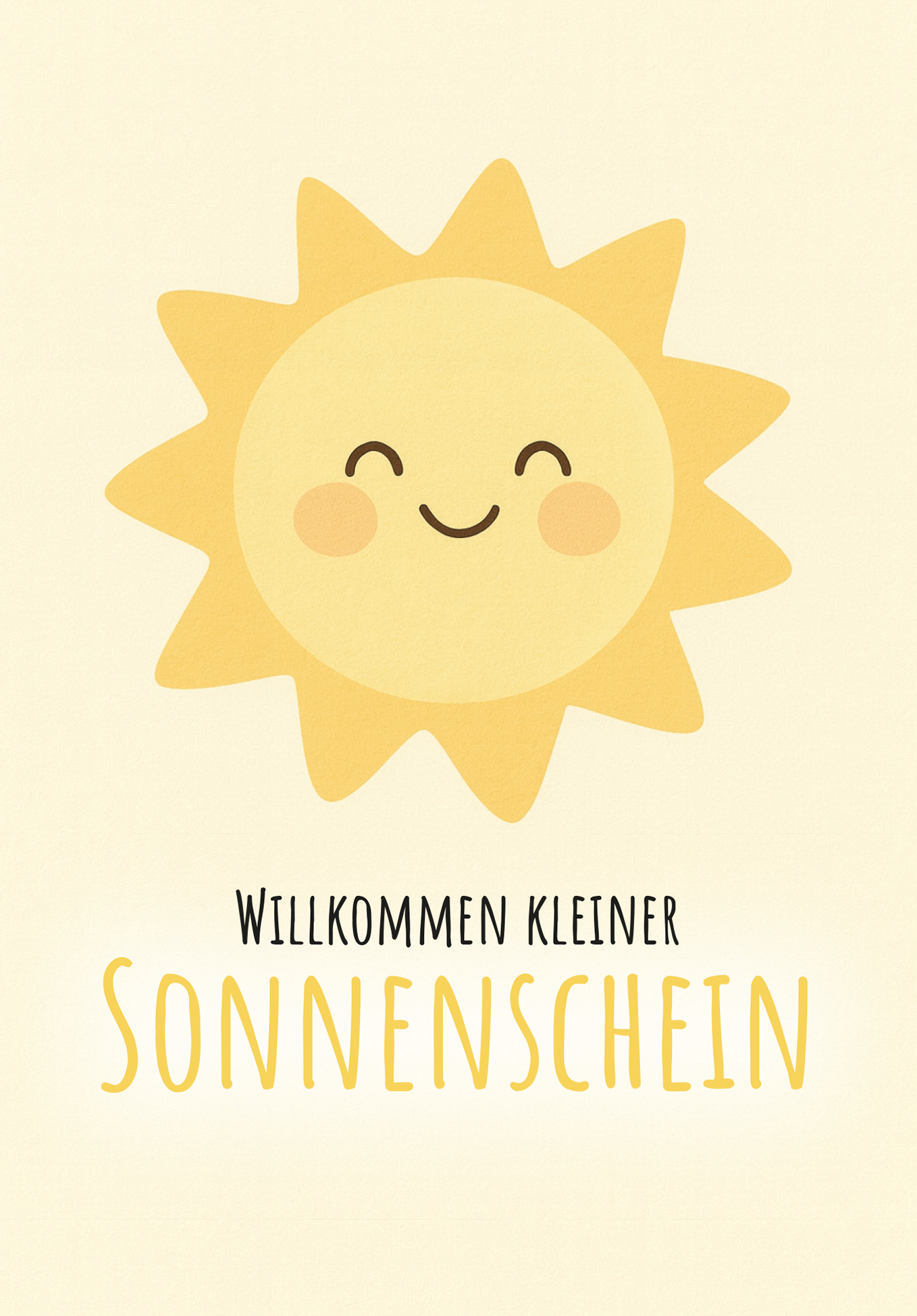 Wunschgutschein Willkommen Sonnenschein - Sonne PDF – Geschenkgutschein Ansicht 2