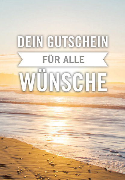 Wunschgutschein Für alle Wünsche - Strand – Geschenkgutschein Ansicht 2