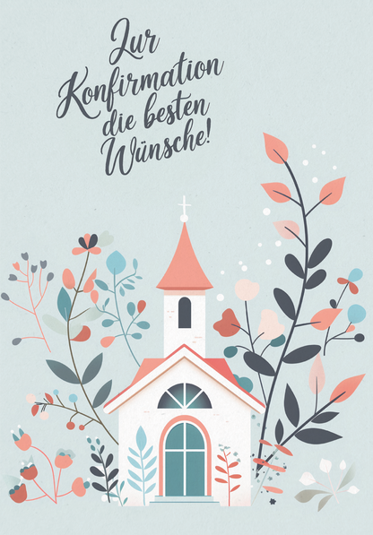 Wunschgutschein Zur Konfirmation - Kirche Rosa – Geschenkgutschein Ansicht 2