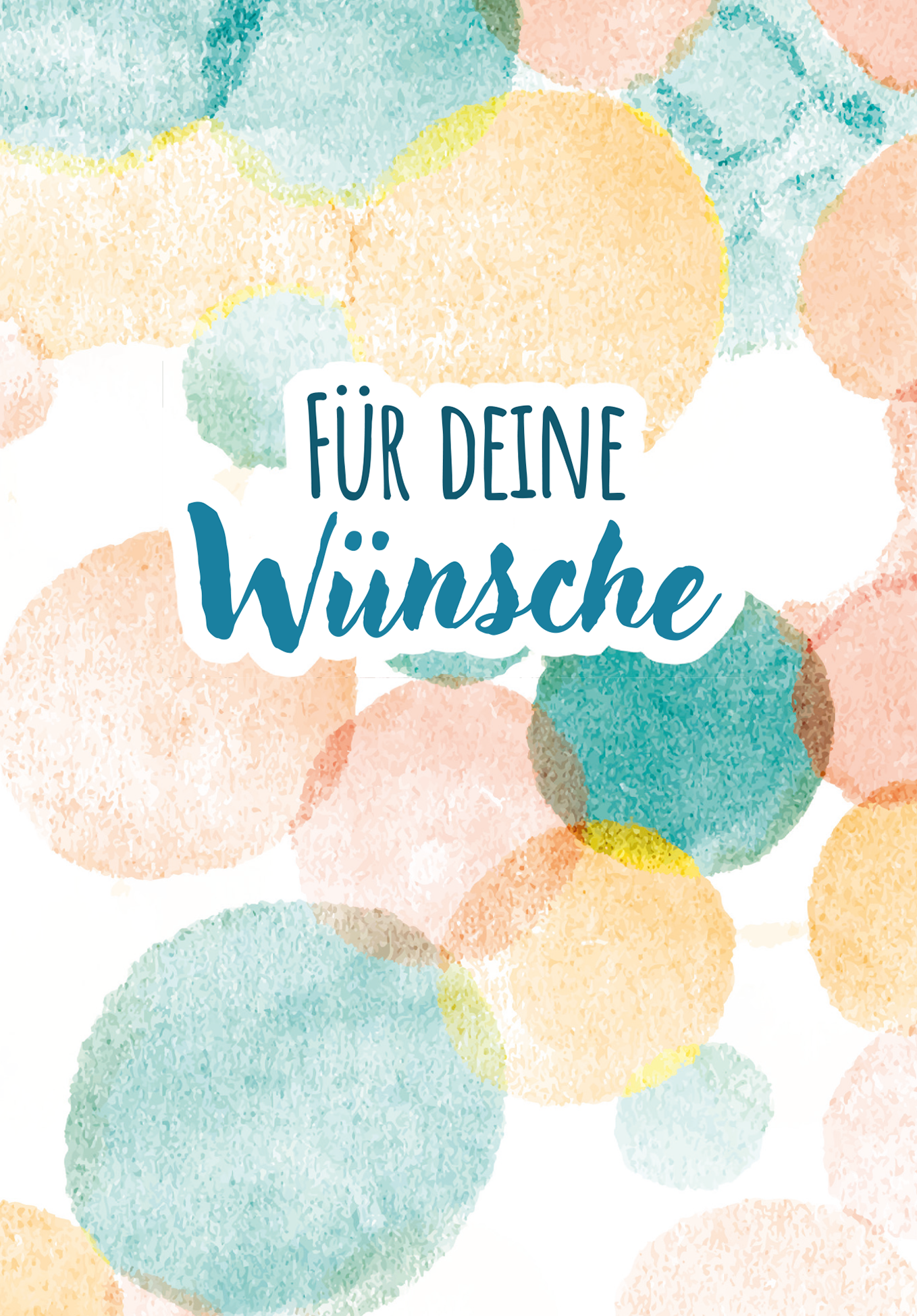 Wunschgutschein Für deine Wünsche - Bunte Kreise – Geschenkgutschein Ansicht 2
