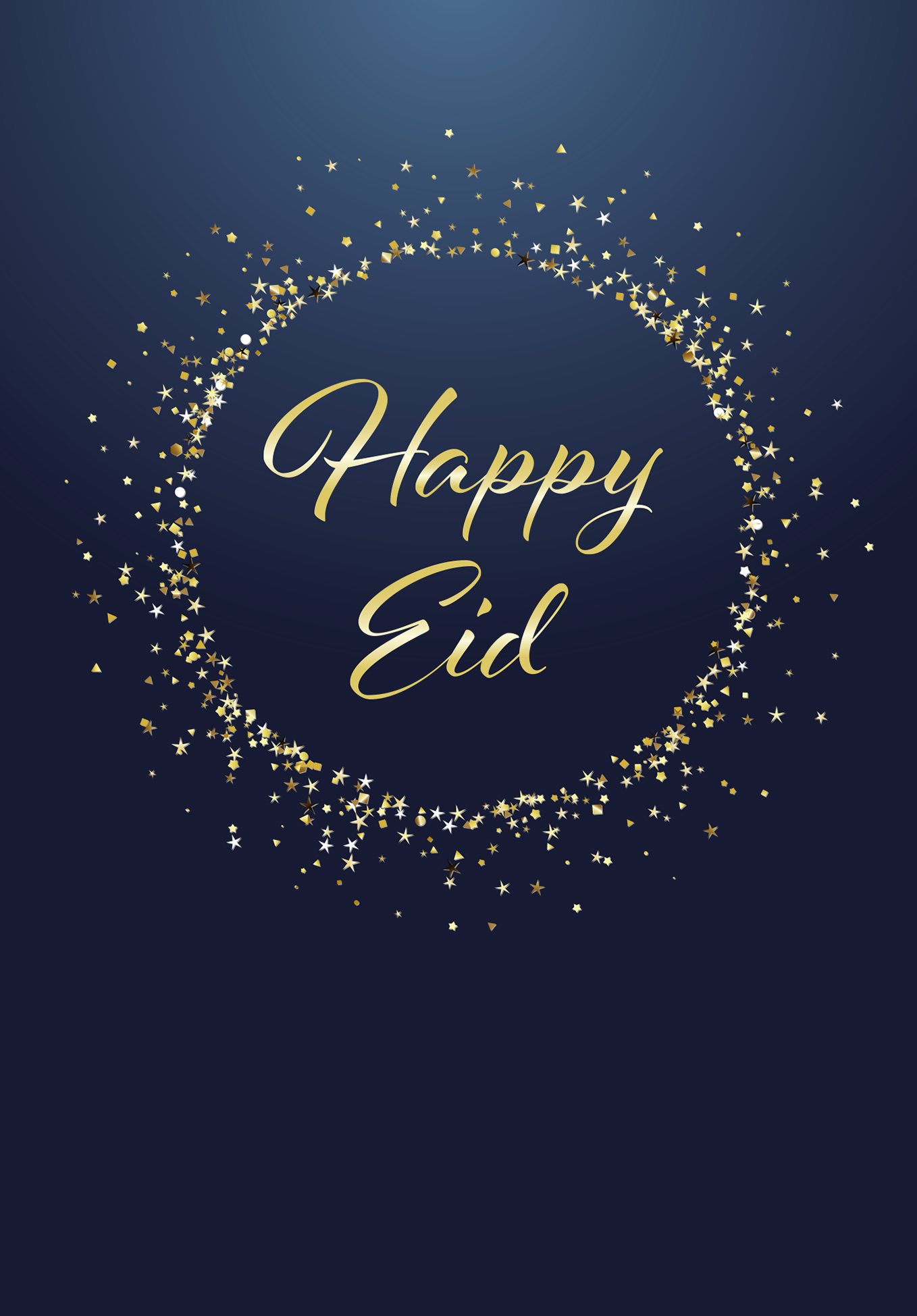 Wunschgutschein Happy Eid - Blau Gold – Geschenkgutschein Ansicht 6