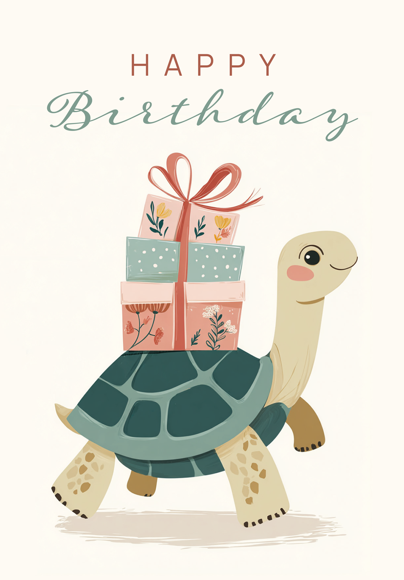 Wunschgutschein Happy Birthday - Schildkröte PDF – Geschenkgutschein Ansicht 6