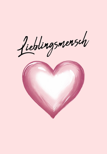 Wunschgutschein Lieblingsmensch - Rosa Herz – Geschenkgutschein Ansicht 2