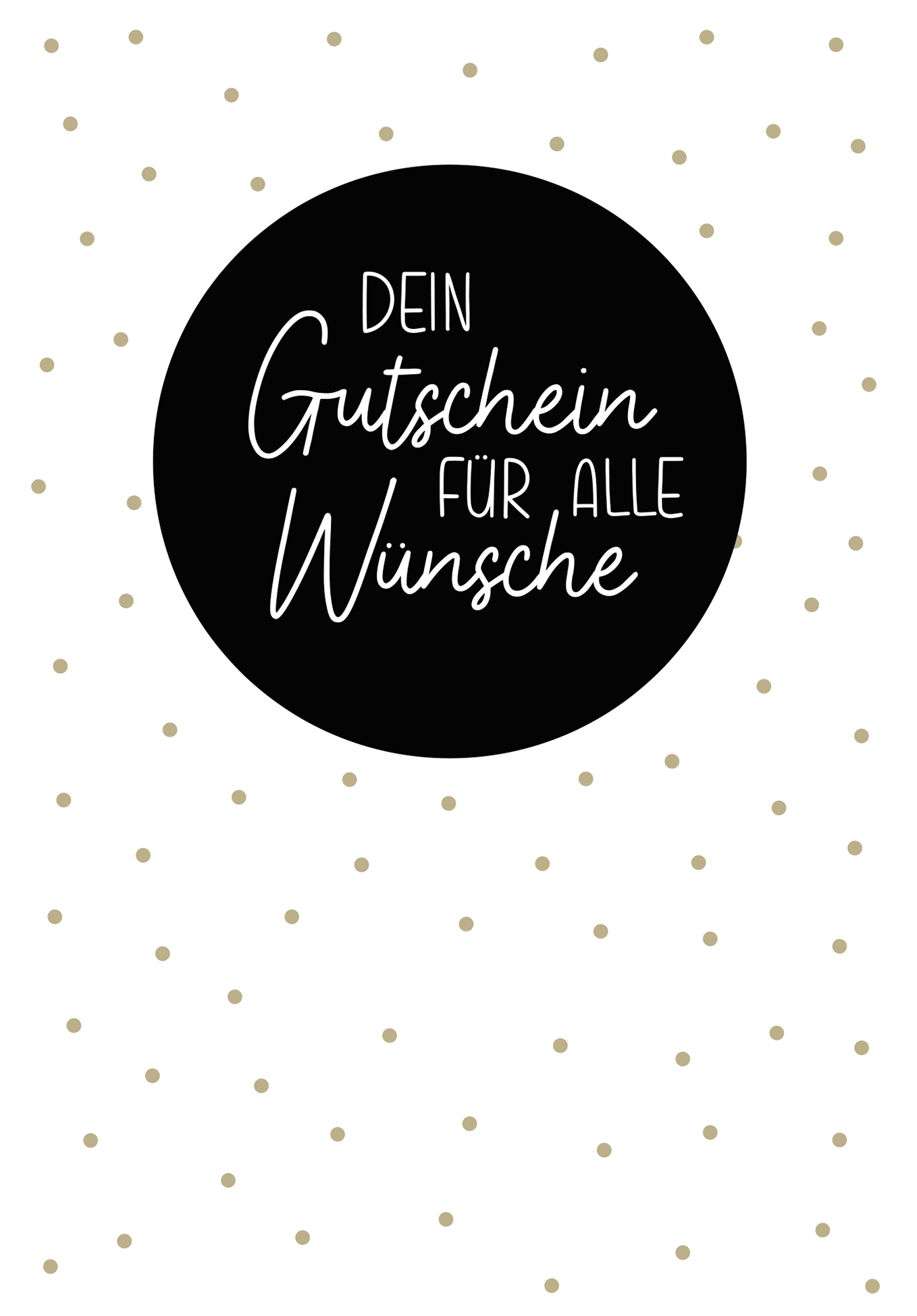 Wunschgutschein Für alle Wünsche - Punkte PDF – Geschenkgutschein Ansicht 2