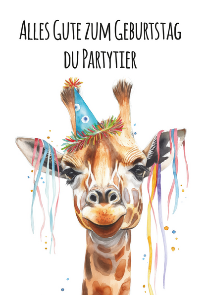 Wunschgutschein Alles Gute - Giraffe PDF – Geschenkgutschein Ansicht 2