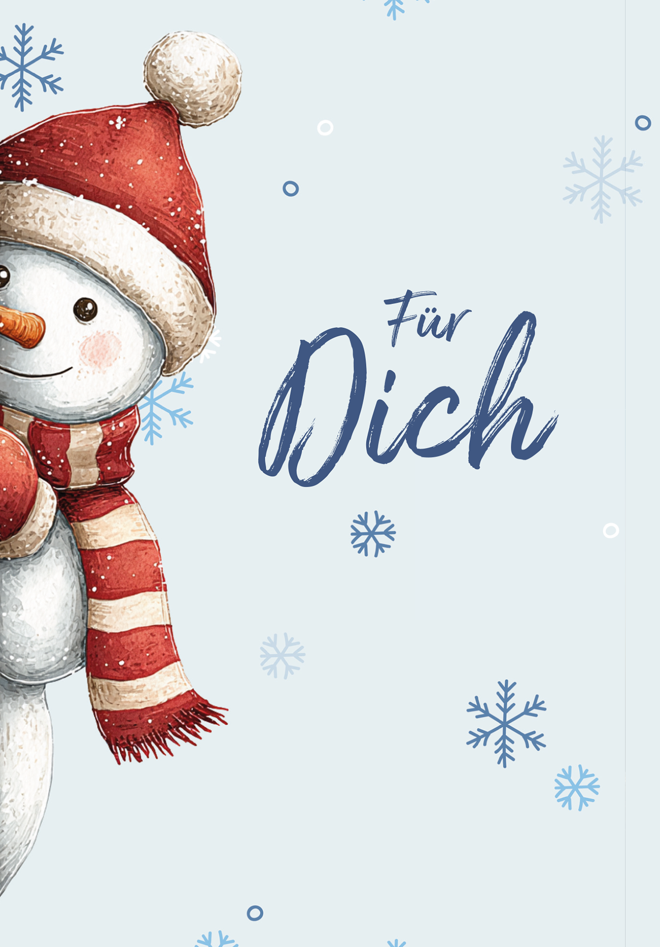 Wunschgutschein Für Dich - Schneemann – Geschenkgutschein Ansicht 2