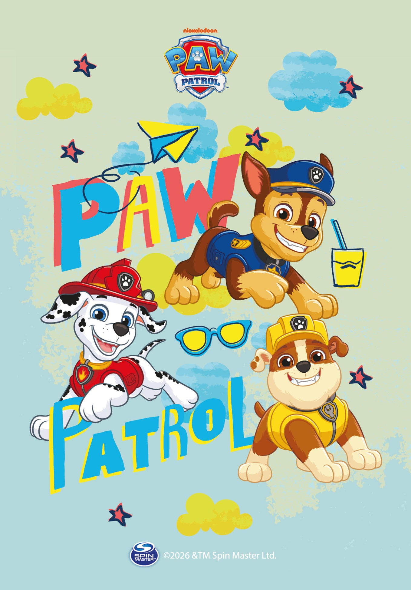 Wunschgutschein Paw Patrol - Himmel Grün Blau PDF – Geschenkgutschein Ansicht 2