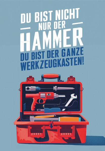 Wunschgutschein Du bist der Hammer - Werkzeugkoffer – Geschenkgutschein Ansicht 2