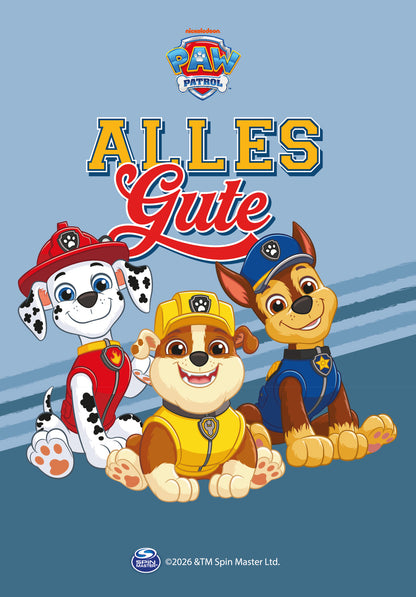 Paw Patrol - Alles Gute - Blau Linien