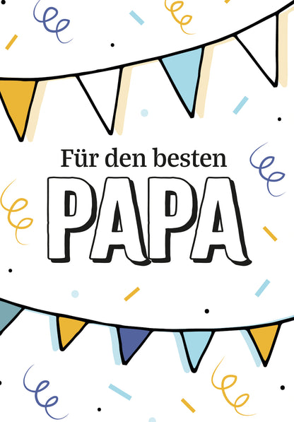 Wunschgutschein Für den besten Papa - Wimpelkette – Geschenkgutschein Ansicht 2