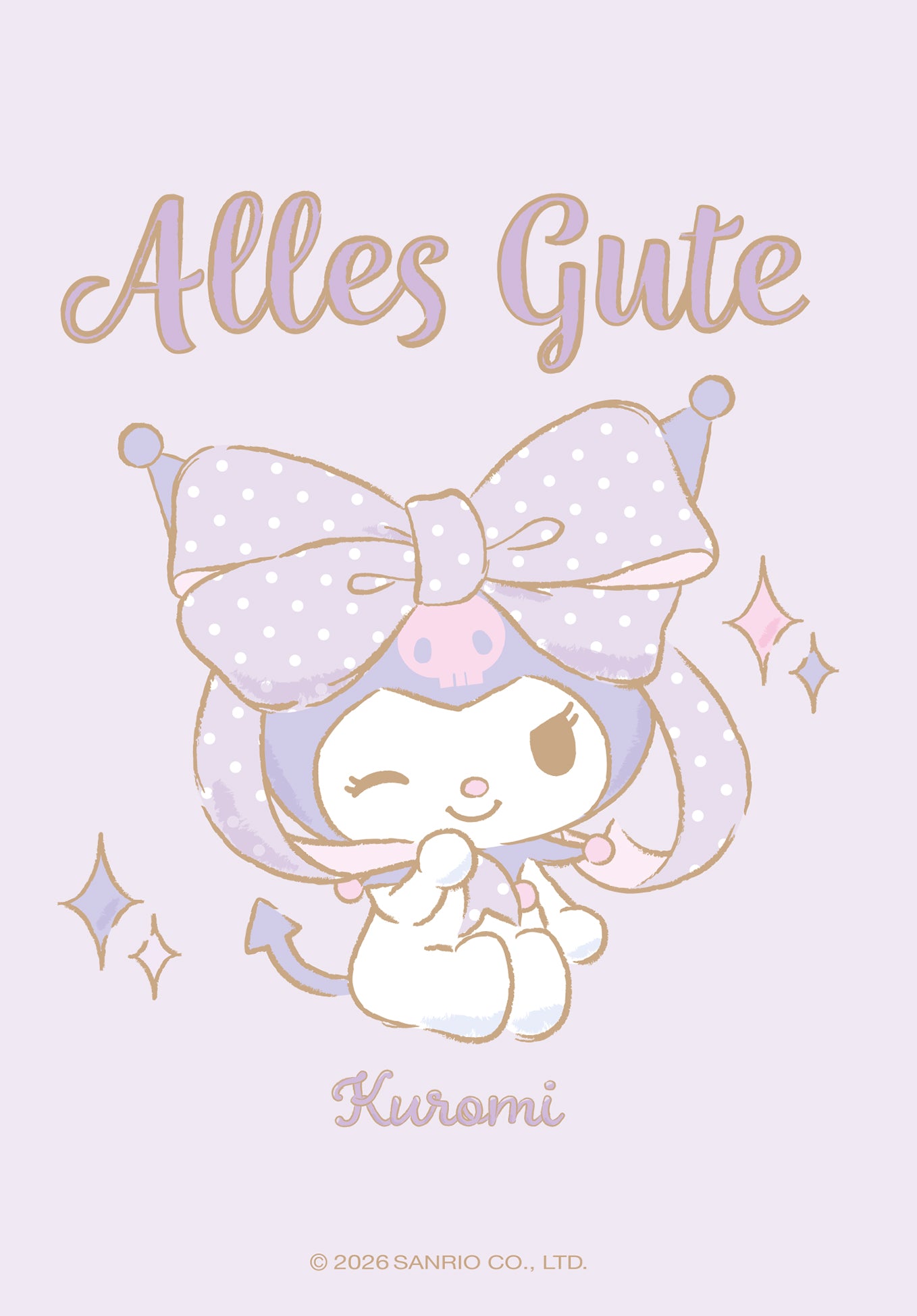 Hello Kitty - Alles Gute - Kuromi Lila