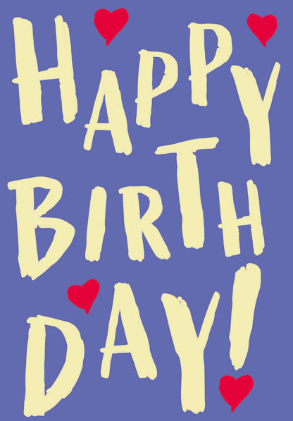 Wunschgutschein Happy Birthday - Lila Gelb – Geschenkgutschein Ansicht 2