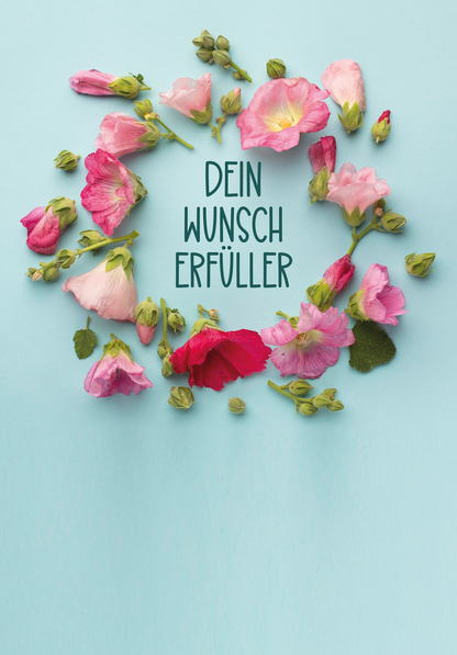 Wunschgutschein Dein Wunscherfüller - Blumen Kreis – Geschenkgutschein Ansicht 2