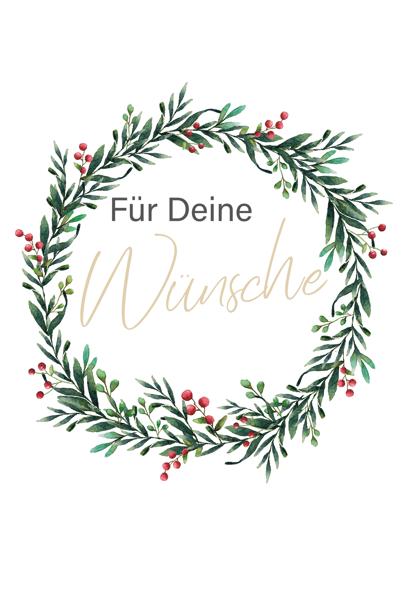 Wunschgutschein Für deine Wünsche - Zweige – Geschenkgutschein Ansicht 2