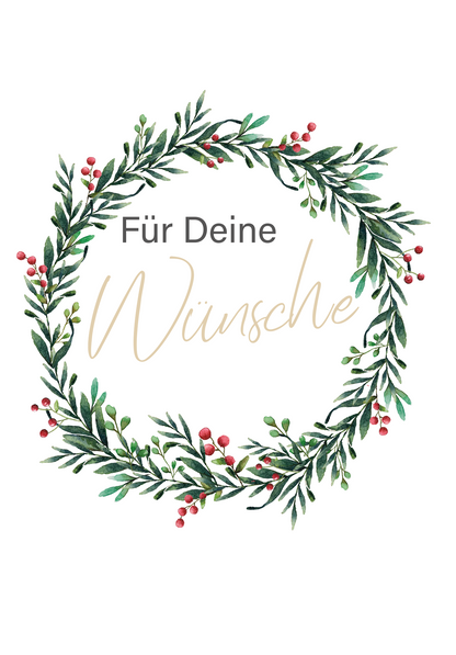 Wunschgutschein Für deine Wünsche - Zweige – Geschenkgutschein Ansicht 2