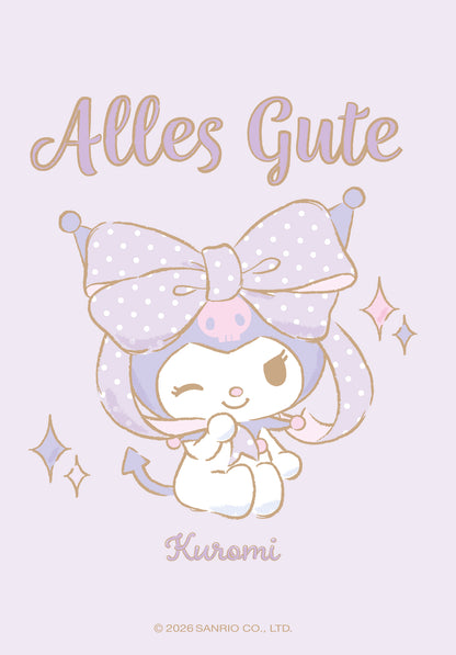 Wunschgutschein Hello Kitty - Alles Gute - Kuromi Lila PDF – Geschenkgutschein Ansicht 2