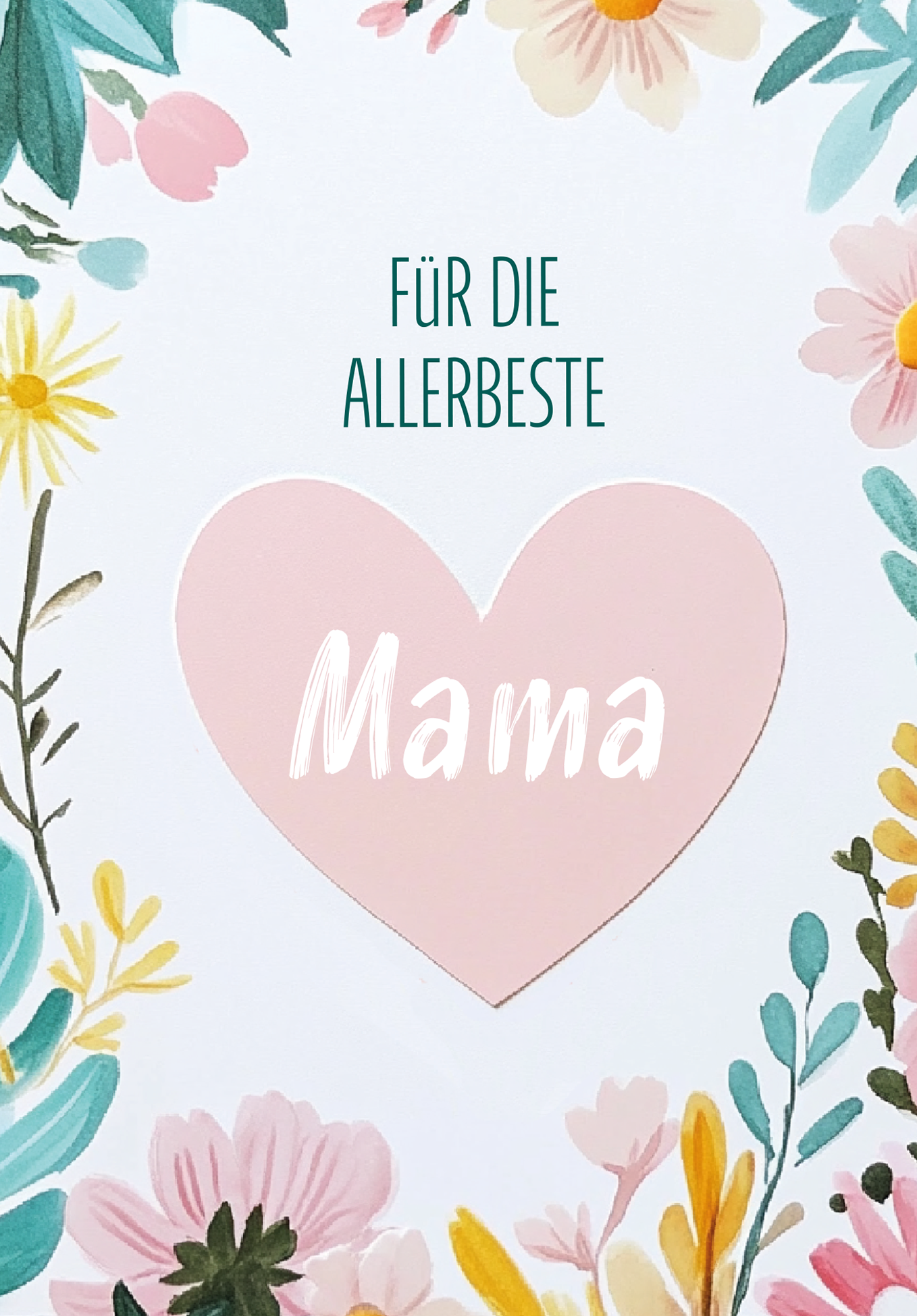 Wunschgutschein Für die allerbeste Mama - Herz – Geschenkgutschein Ansicht 2