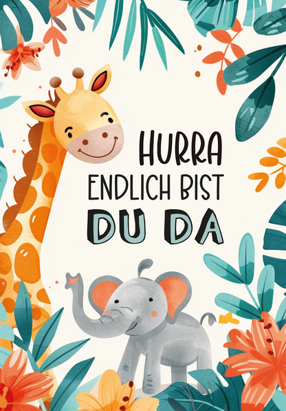 Wunschgutschein Endlich bist du da - Dschungel – Geschenkgutschein Ansicht 2