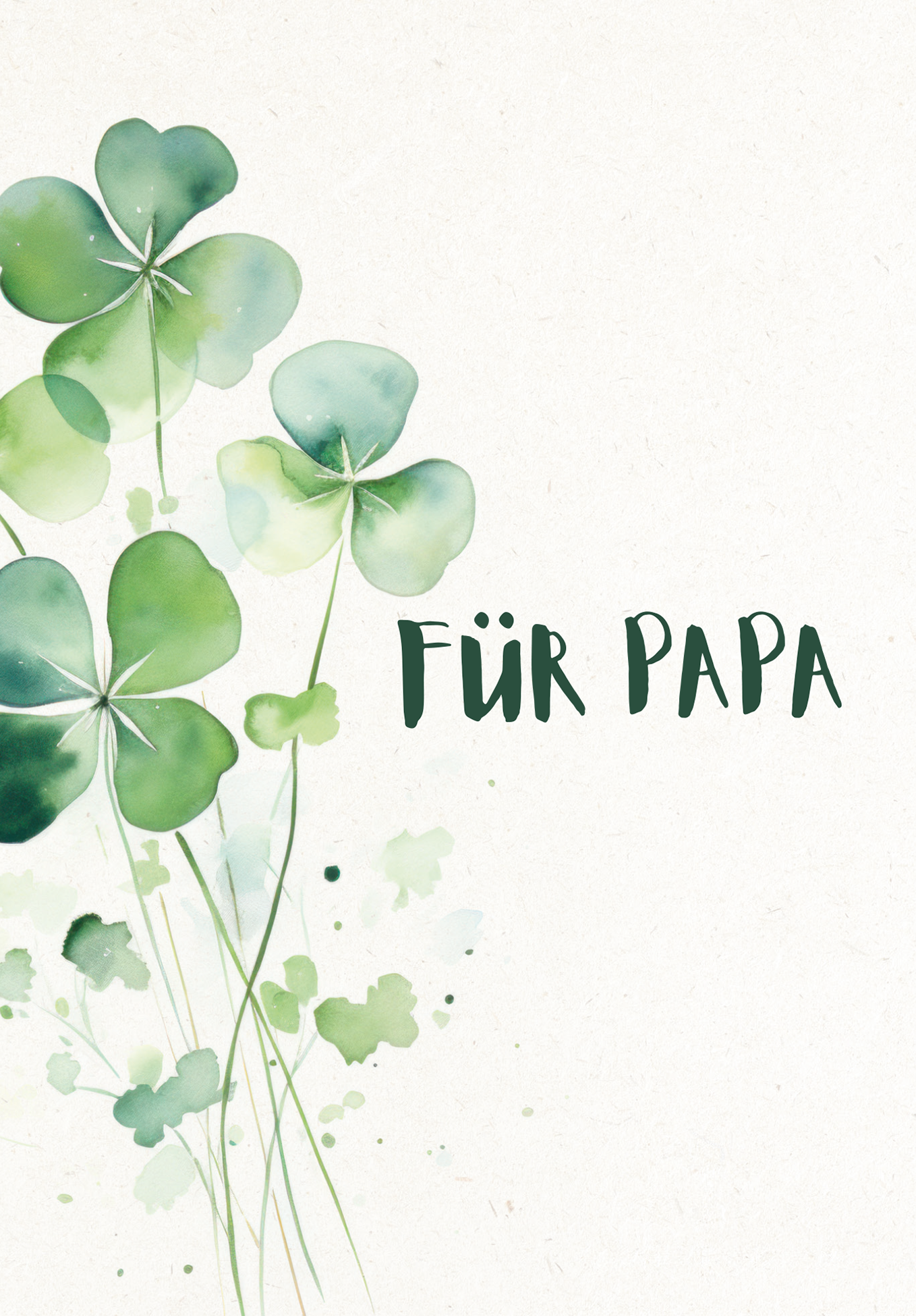 Wunschgutschein Für Papa - Kleeblatt PDF – Geschenkgutschein Ansicht 2