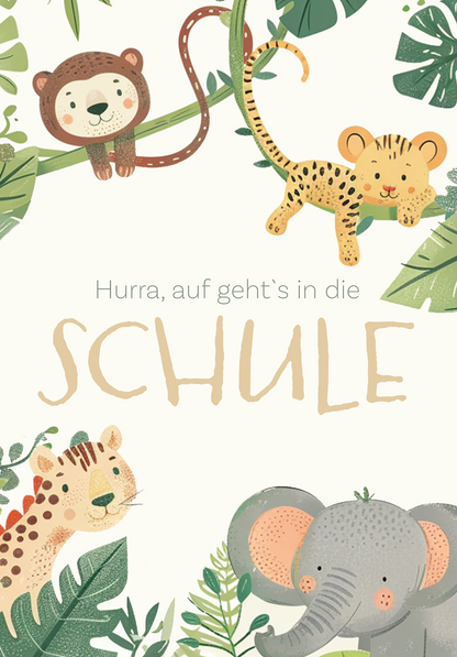 Wunschgutschein Hurra Schule - Tiere – Geschenkgutschein Ansicht 2