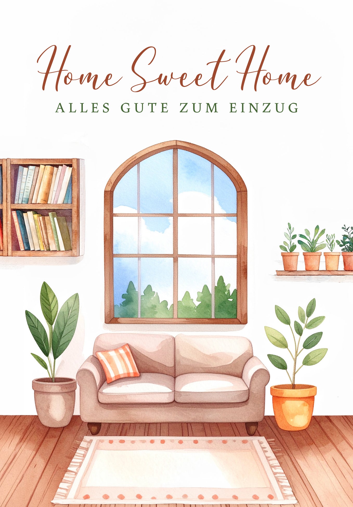 Wunschgutschein Home Sweet Home - Wohnzimmer PDF – Geschenkgutschein Ansicht 2
