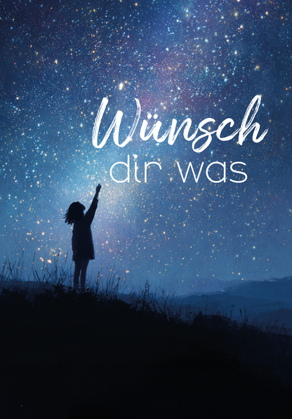 Wunschgutschein Wünsch dir was - Nachthimmel Kind – Geschenkgutschein Ansicht 2